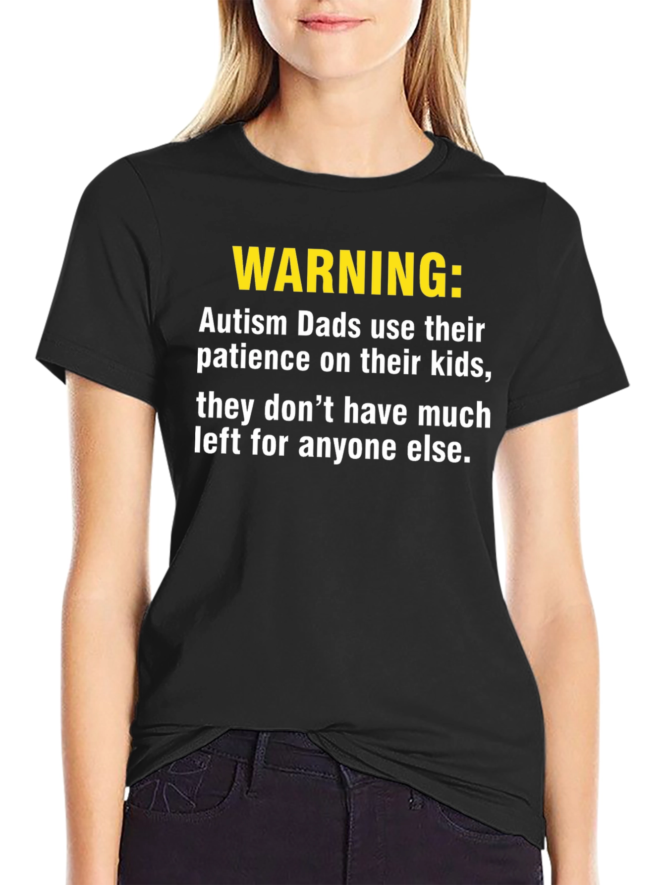 Autism Dad Warning T-Shirt - Patience Humor
