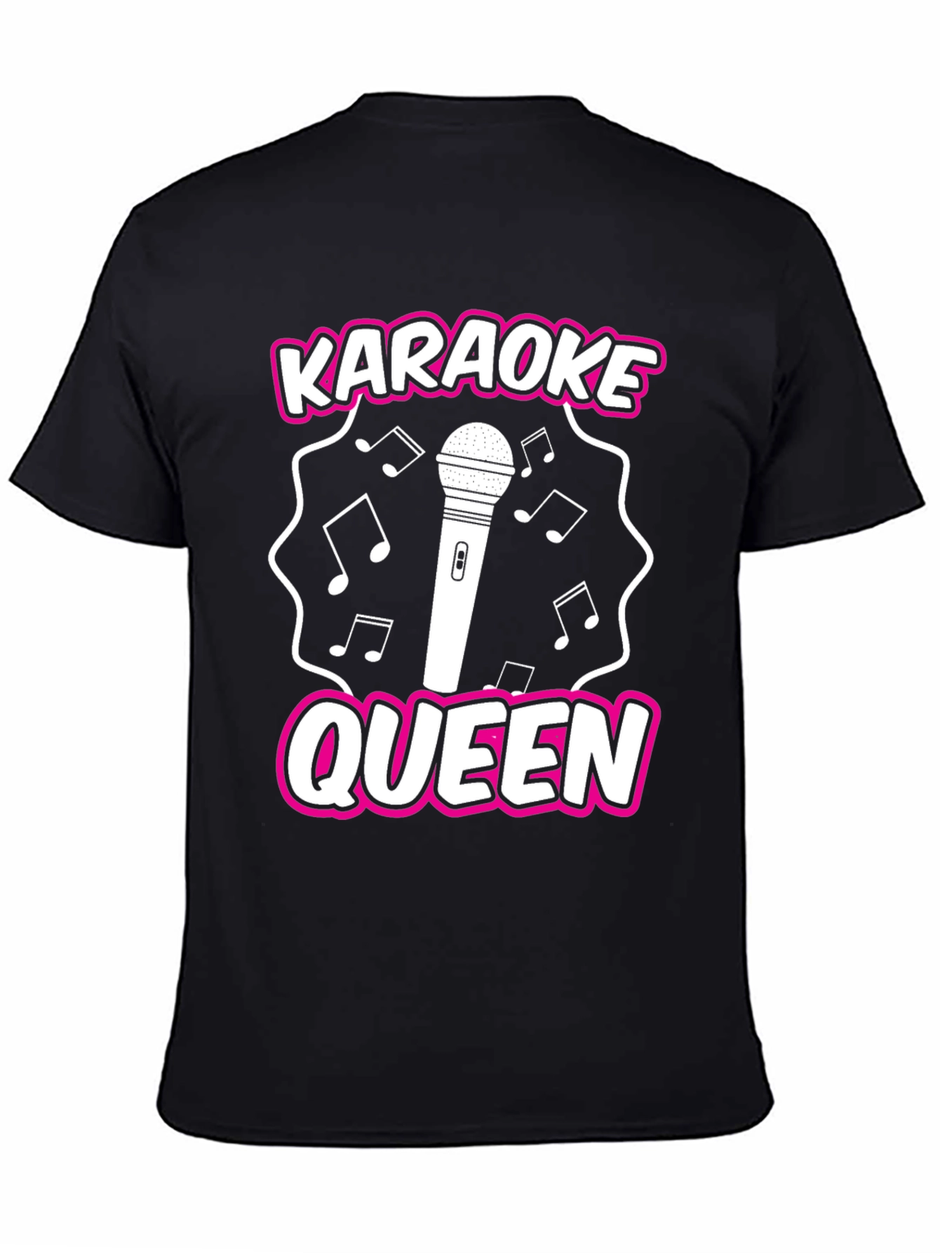 Karaoke Queen Graphic T-Shirt - Music Lover Tee