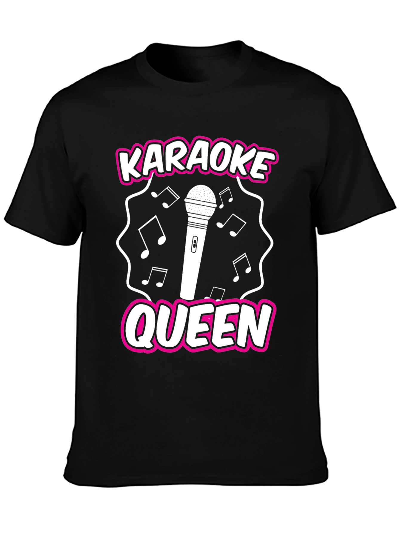 Karaoke Queen Graphic T-Shirt - Music Lover Tee