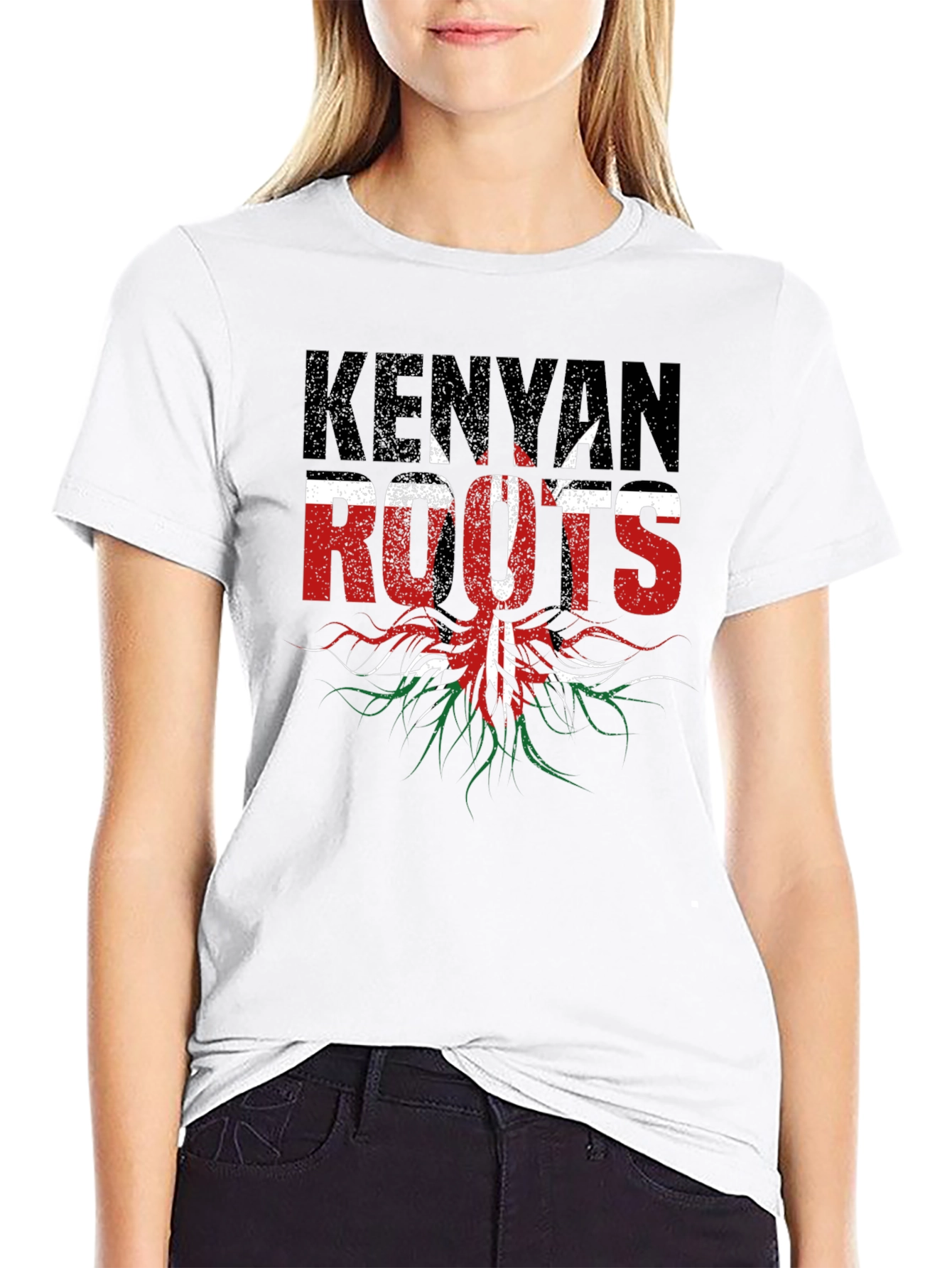 Kenyan Roots T-Shirt - Black Graphic Tee