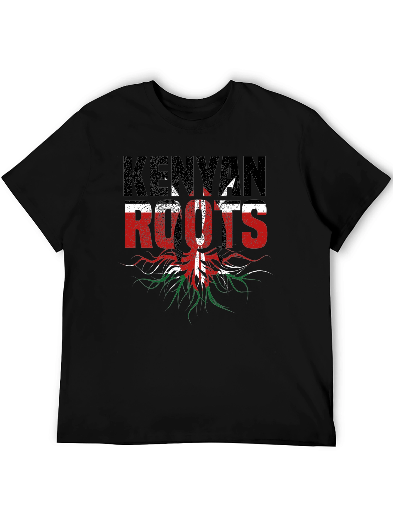Kenyan Roots T-Shirt - Black Graphic Tee
