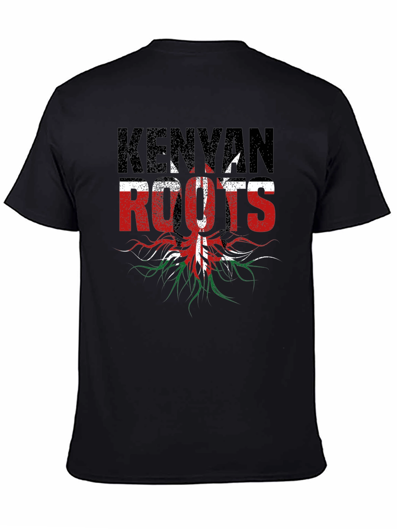 Kenyan Roots T-Shirt - Black Graphic Tee
