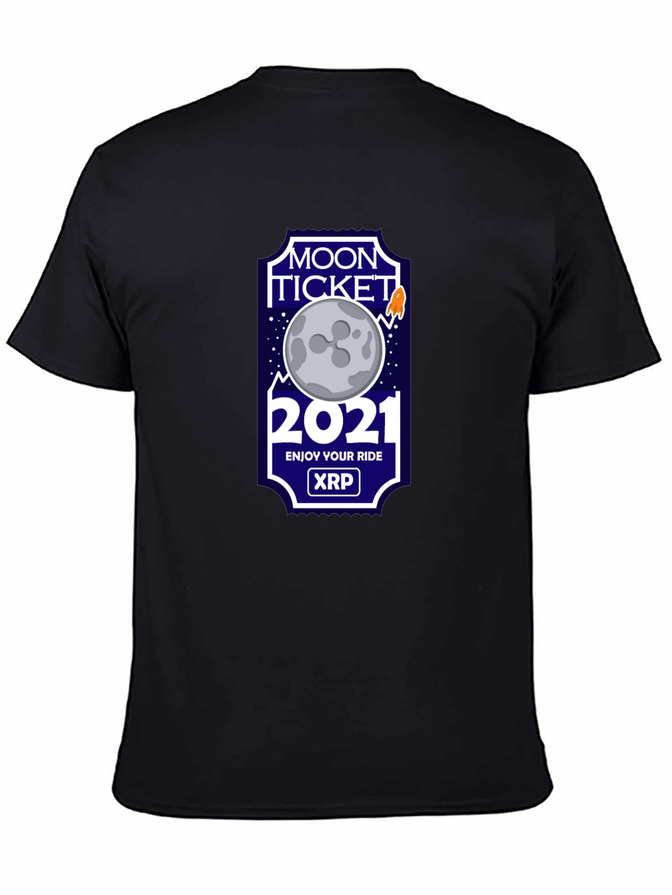 Moon Ticket 2021 XRP T-Shirt - Crypto Tee