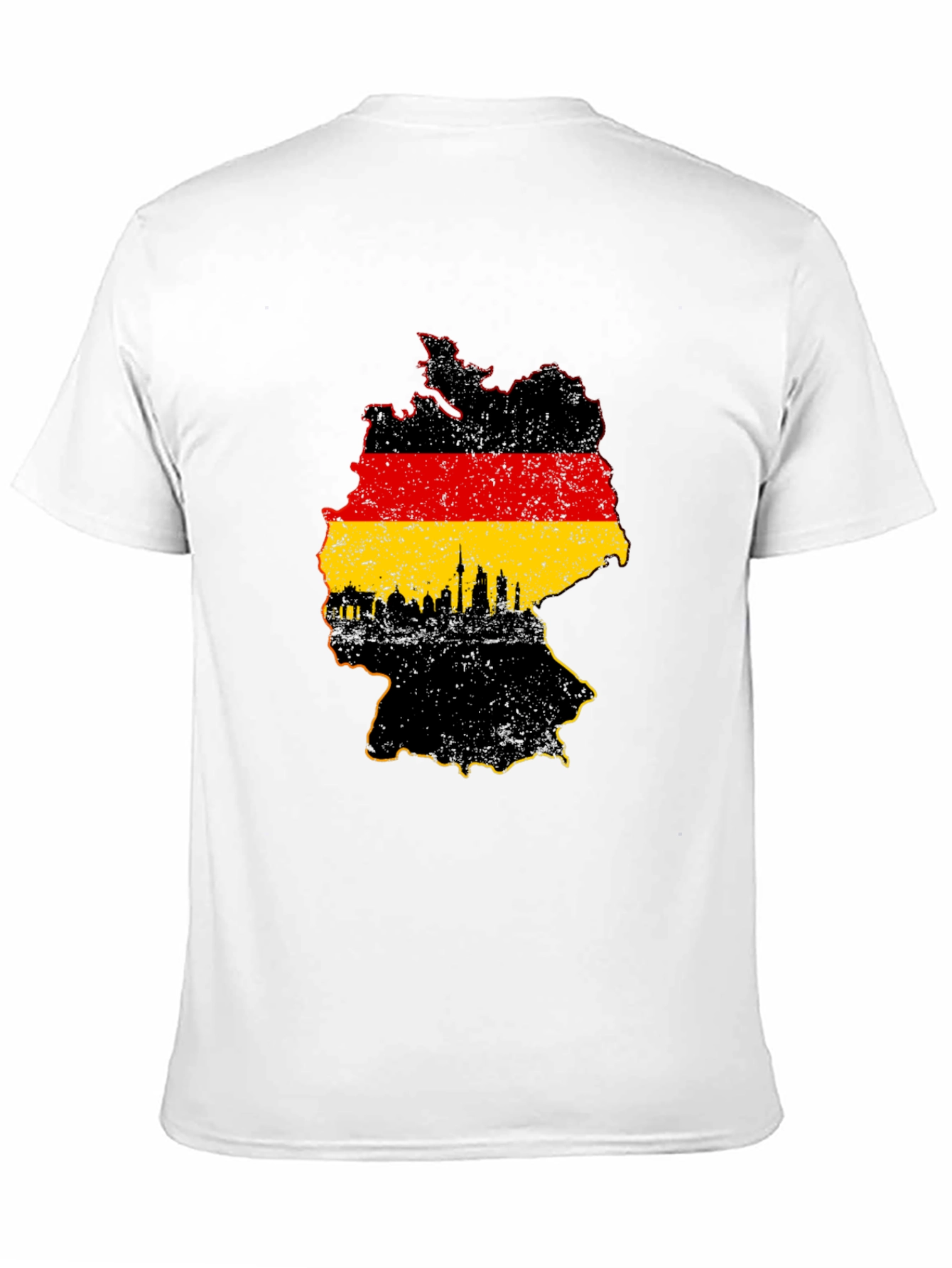 Germany Map Graphic T-Shirt - Black