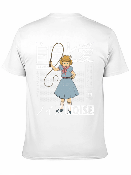 Edgy Graphic T-Shirt: NOISE Anime Girl