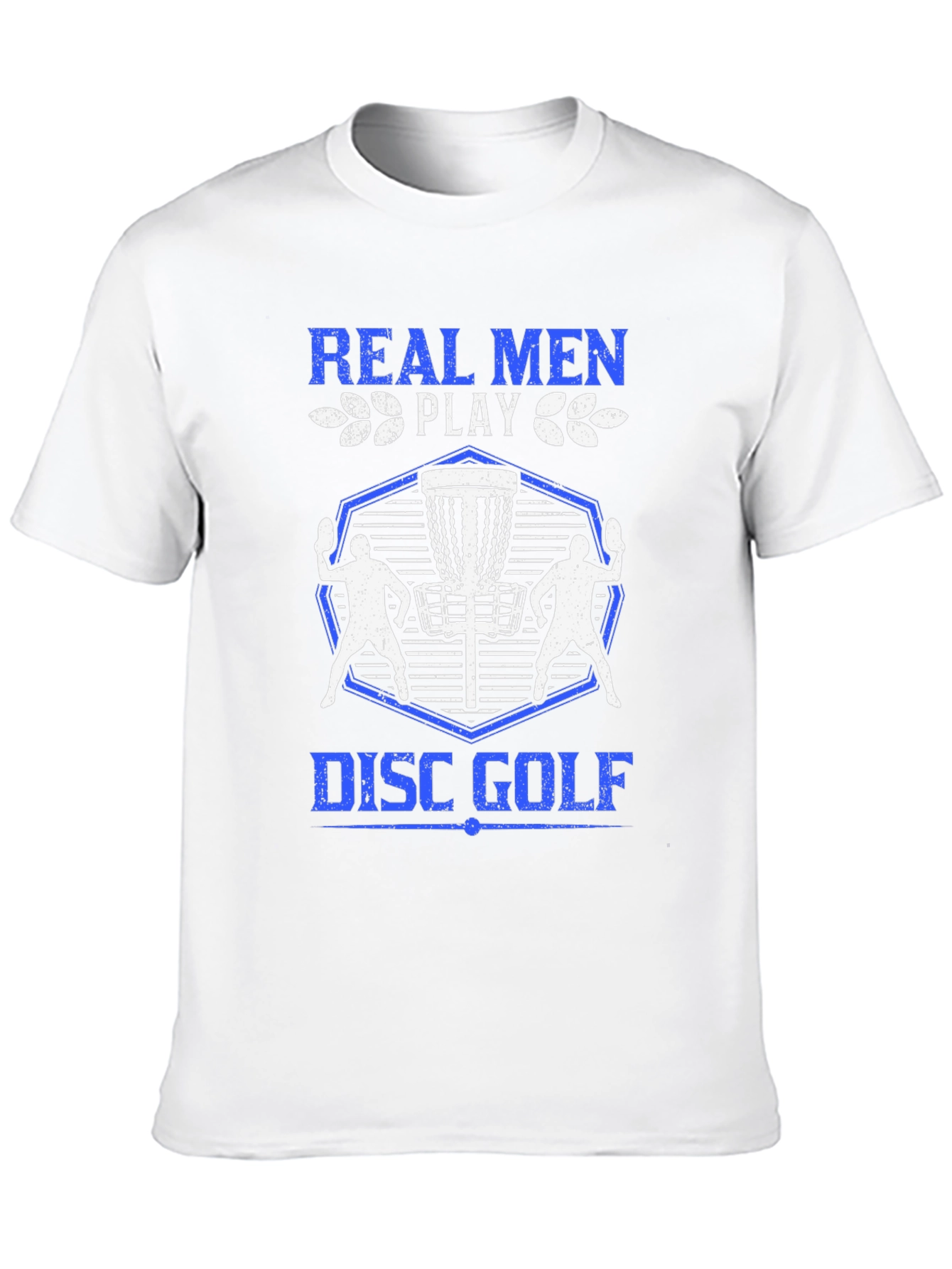 Real Men Play Disc Golf T-Shirt - Black