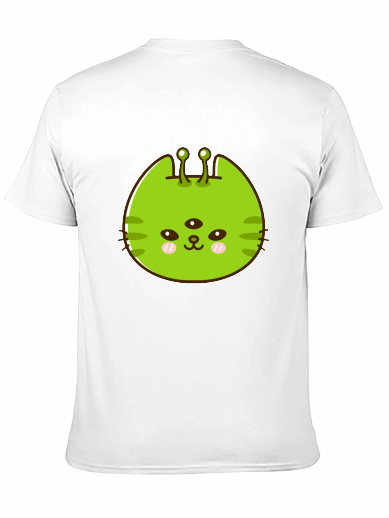 Alien Cat Graphic Tee - Black Unisex T-Shirt