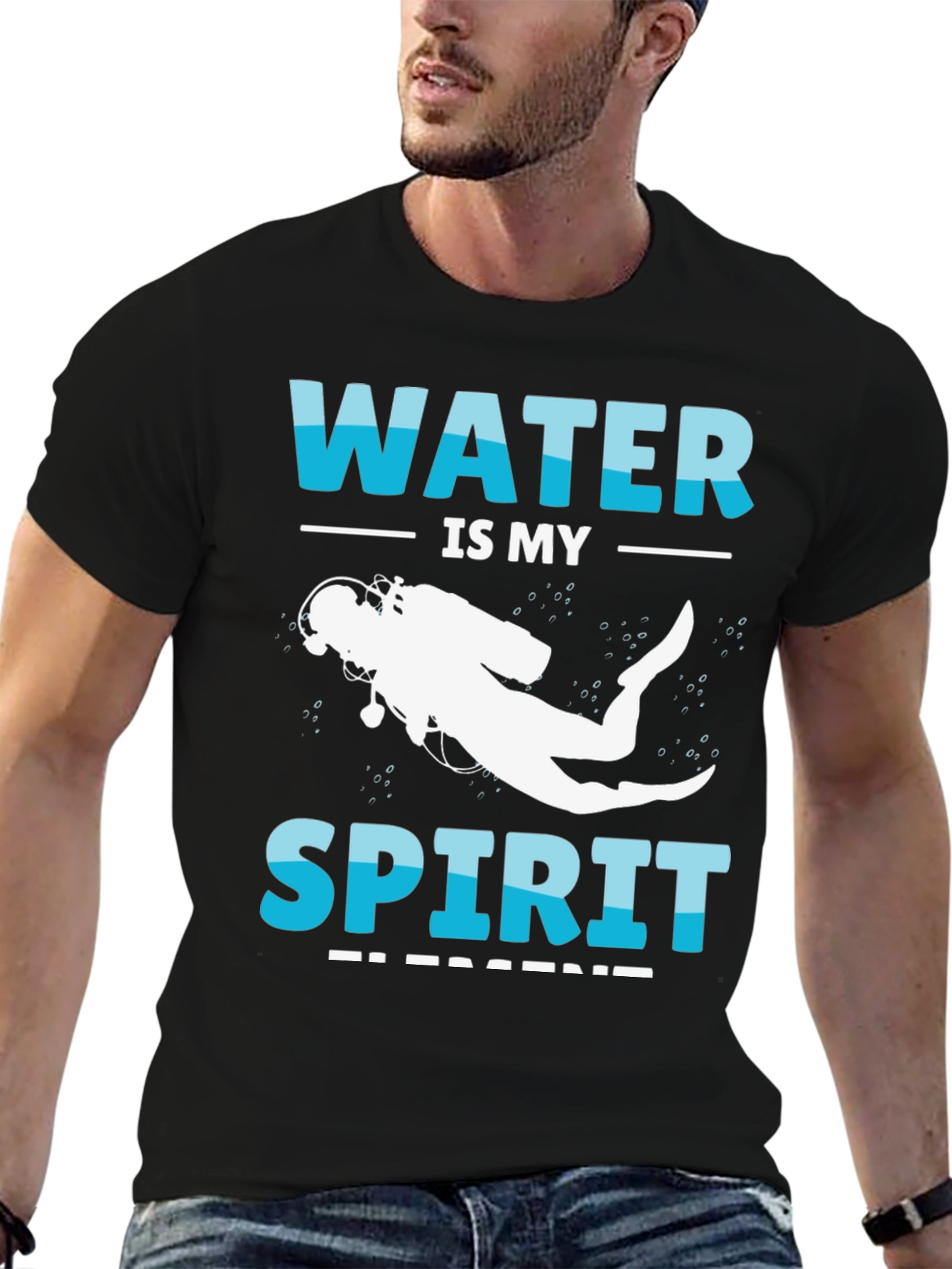 Water is My Spirit Scuba Diving T-Shirt