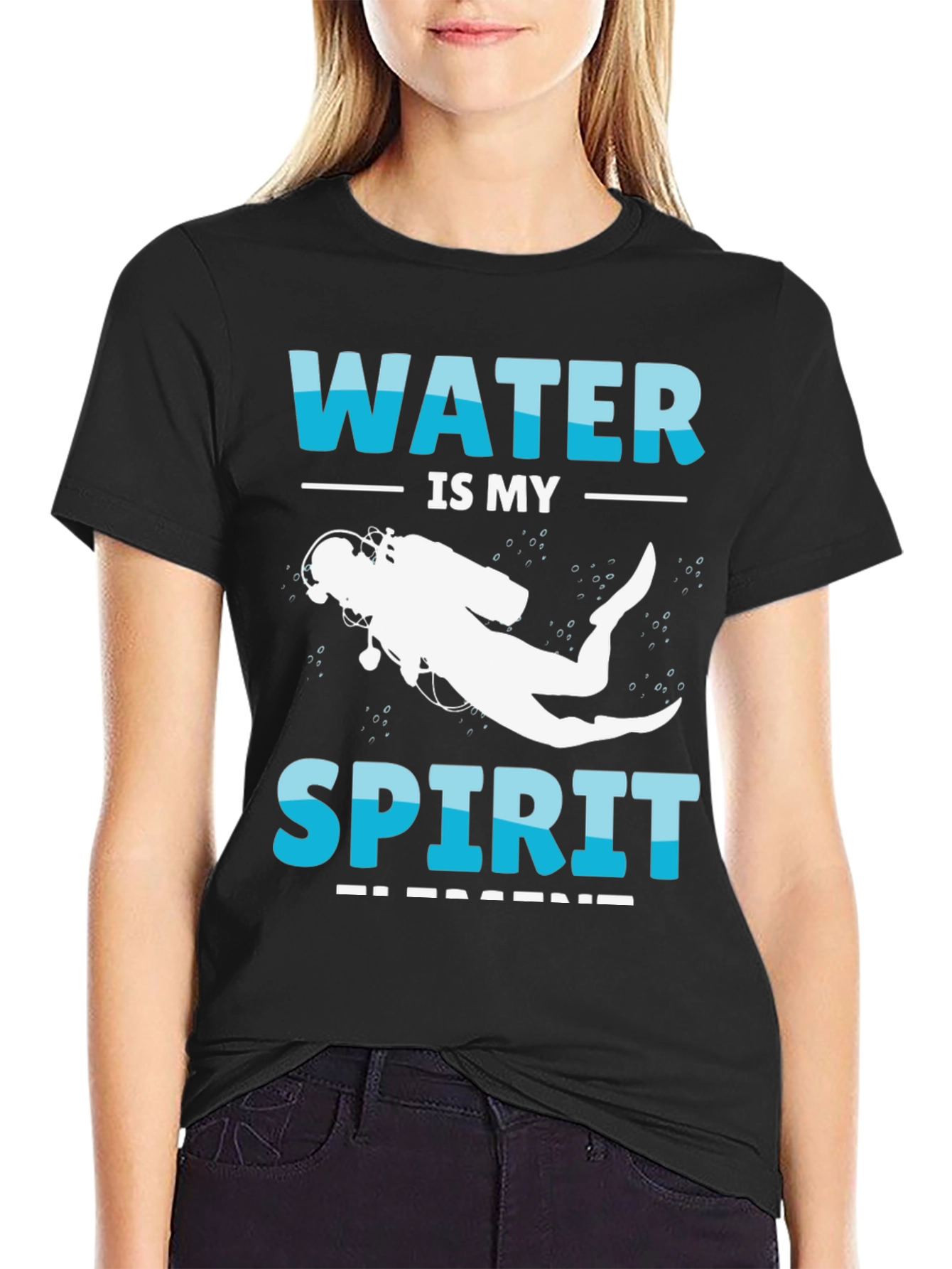 Water is My Spirit Scuba Diving T-Shirt