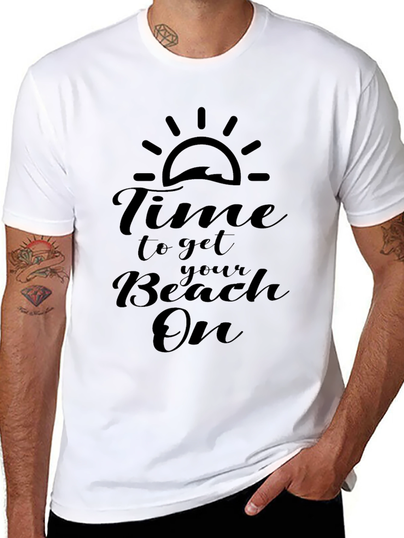 Time to Beach On Graphic Tee