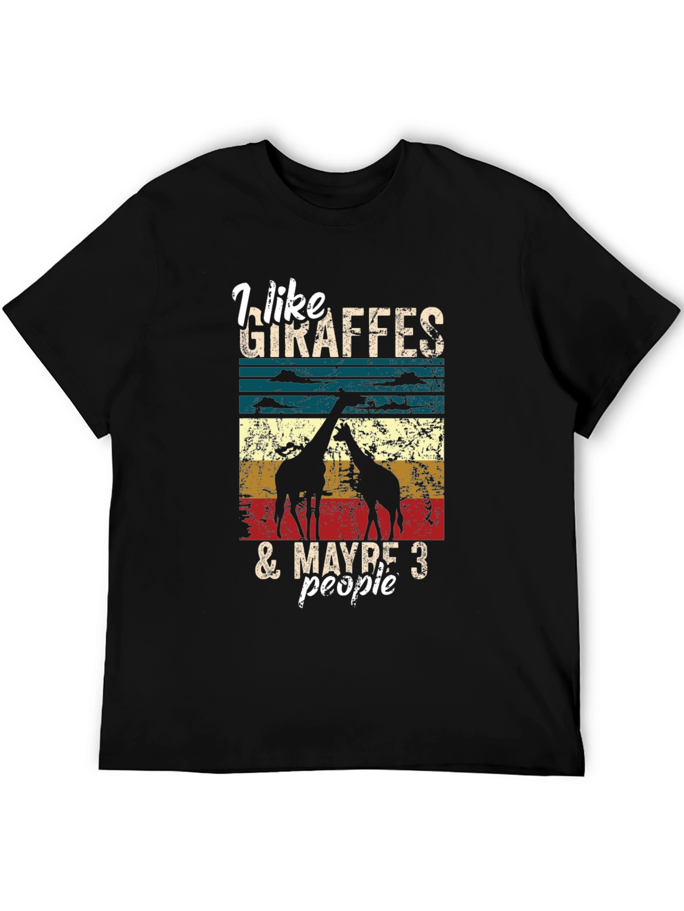 Giraffe Lover Graphic Tee - I Like Giraffes T-Shirt