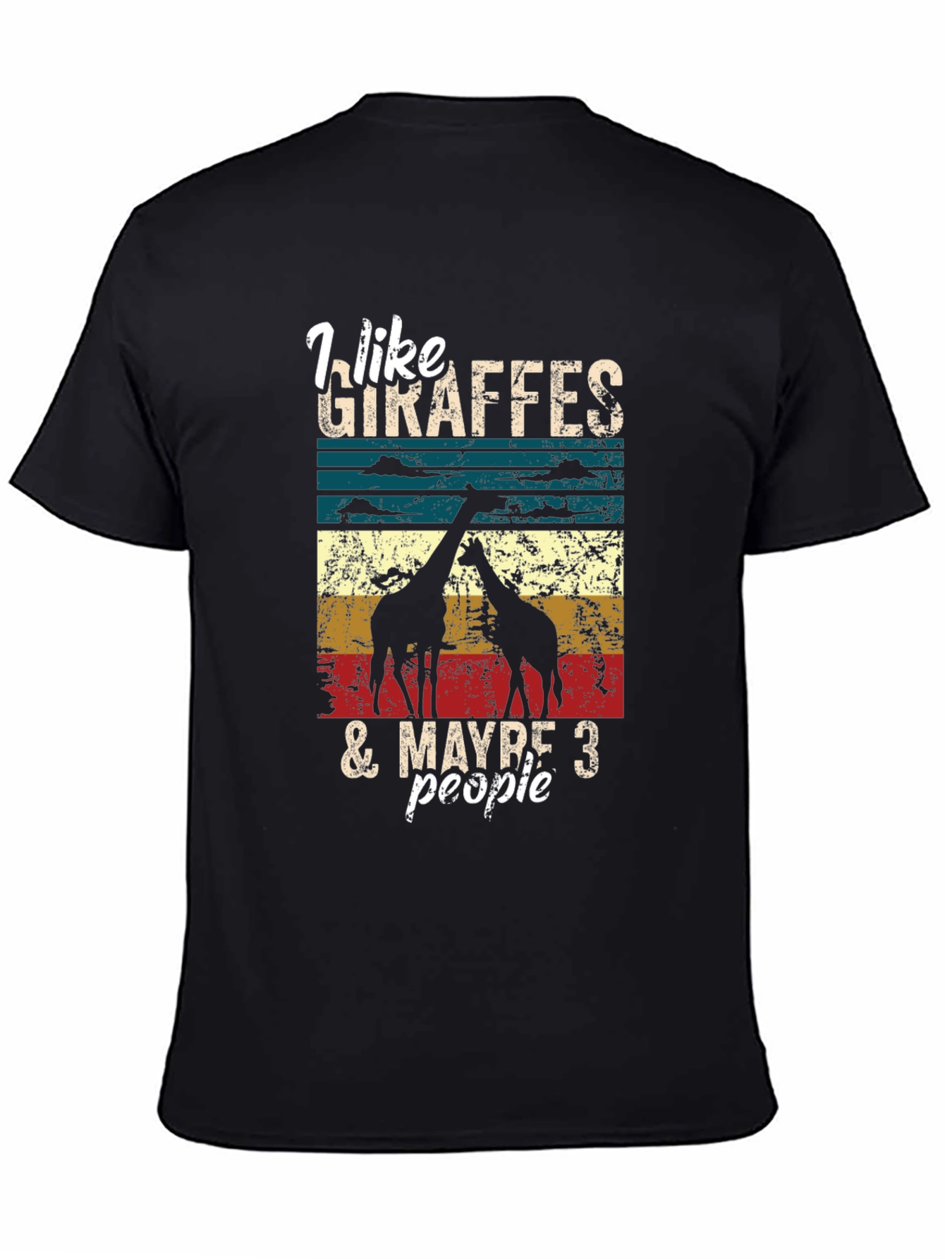 Giraffe Lover Graphic Tee - I Like Giraffes T-Shirt