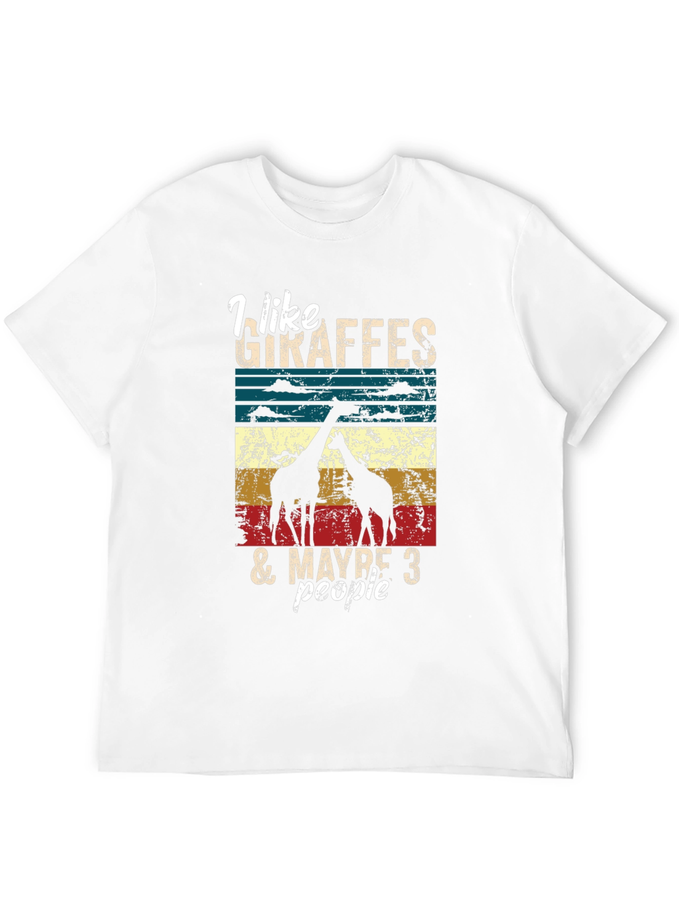 Giraffe Lover Graphic Tee - I Like Giraffes T-Shirt