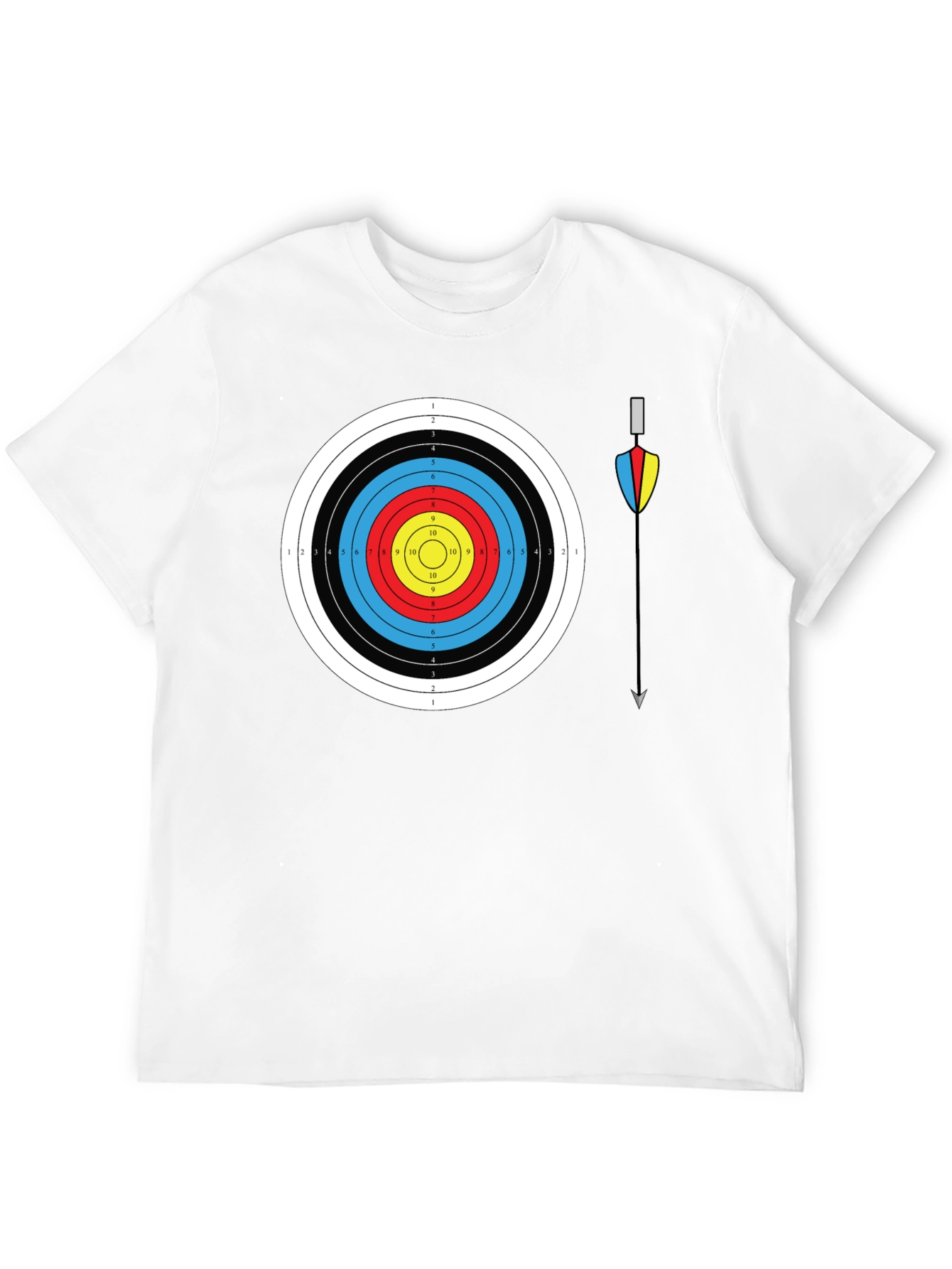 Archery Target Graphic Tee - Bullseye Design
