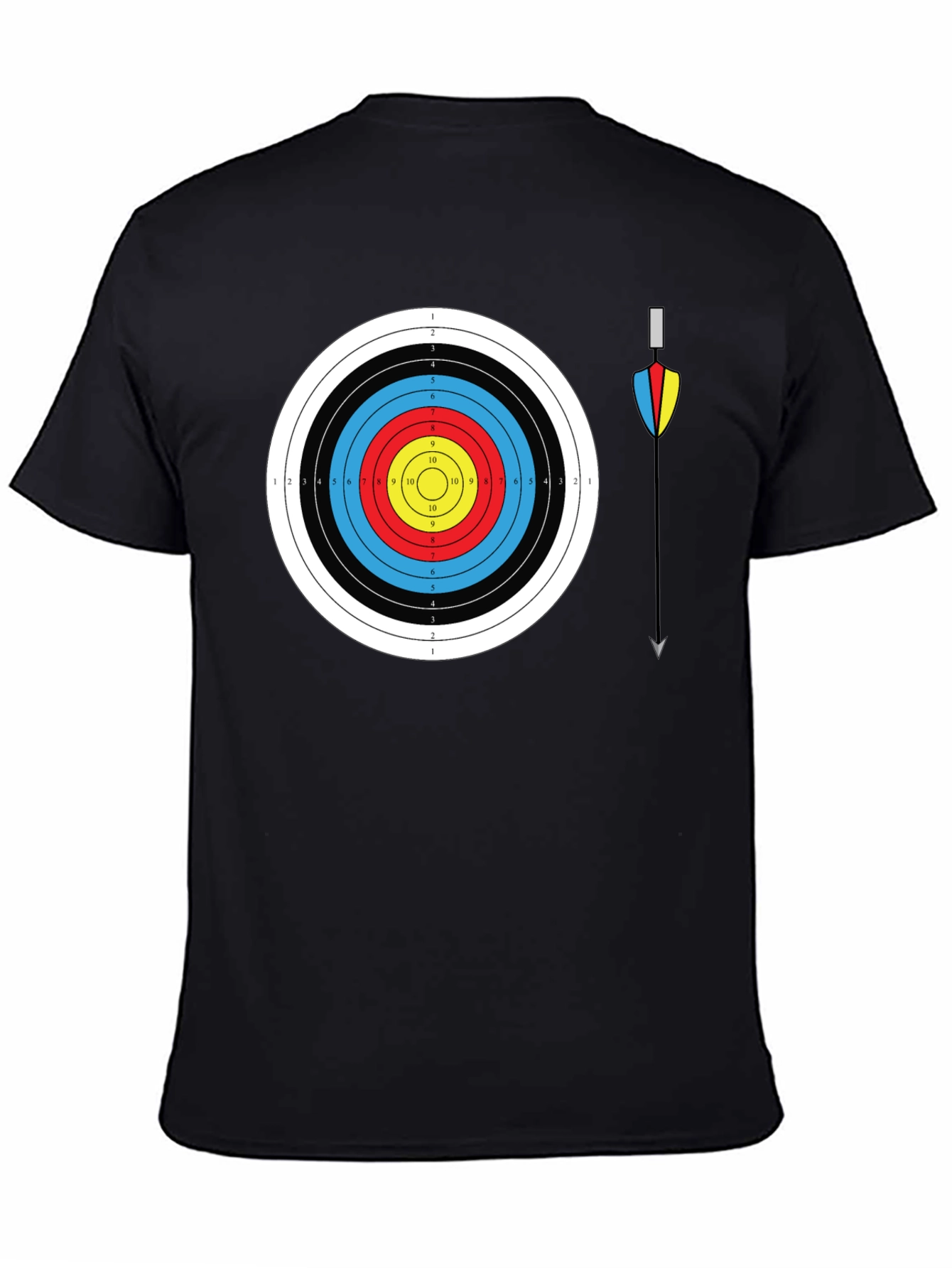 Archery Target Graphic Tee - Bullseye Design