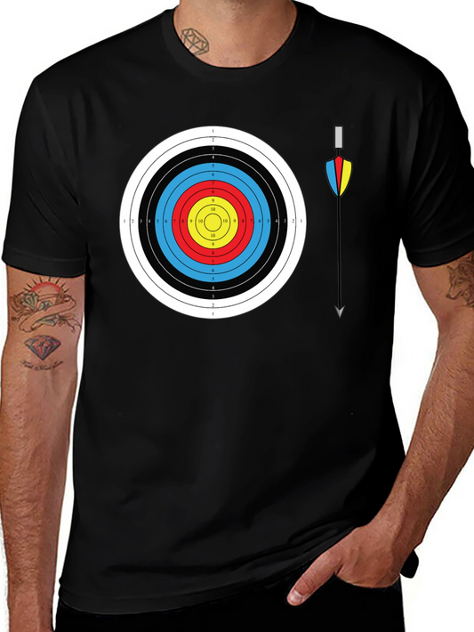 Archery Target Graphic Tee - Bullseye Design