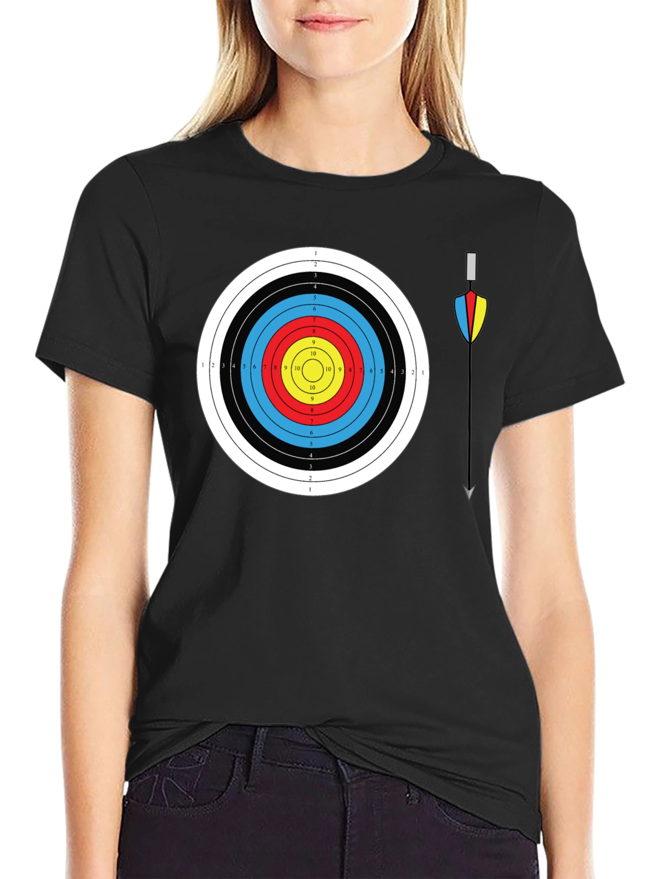 Archery Target Graphic Tee - Bullseye Design