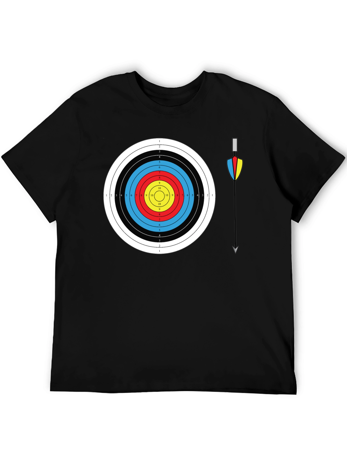 Archery Target Graphic Tee - Bullseye Design