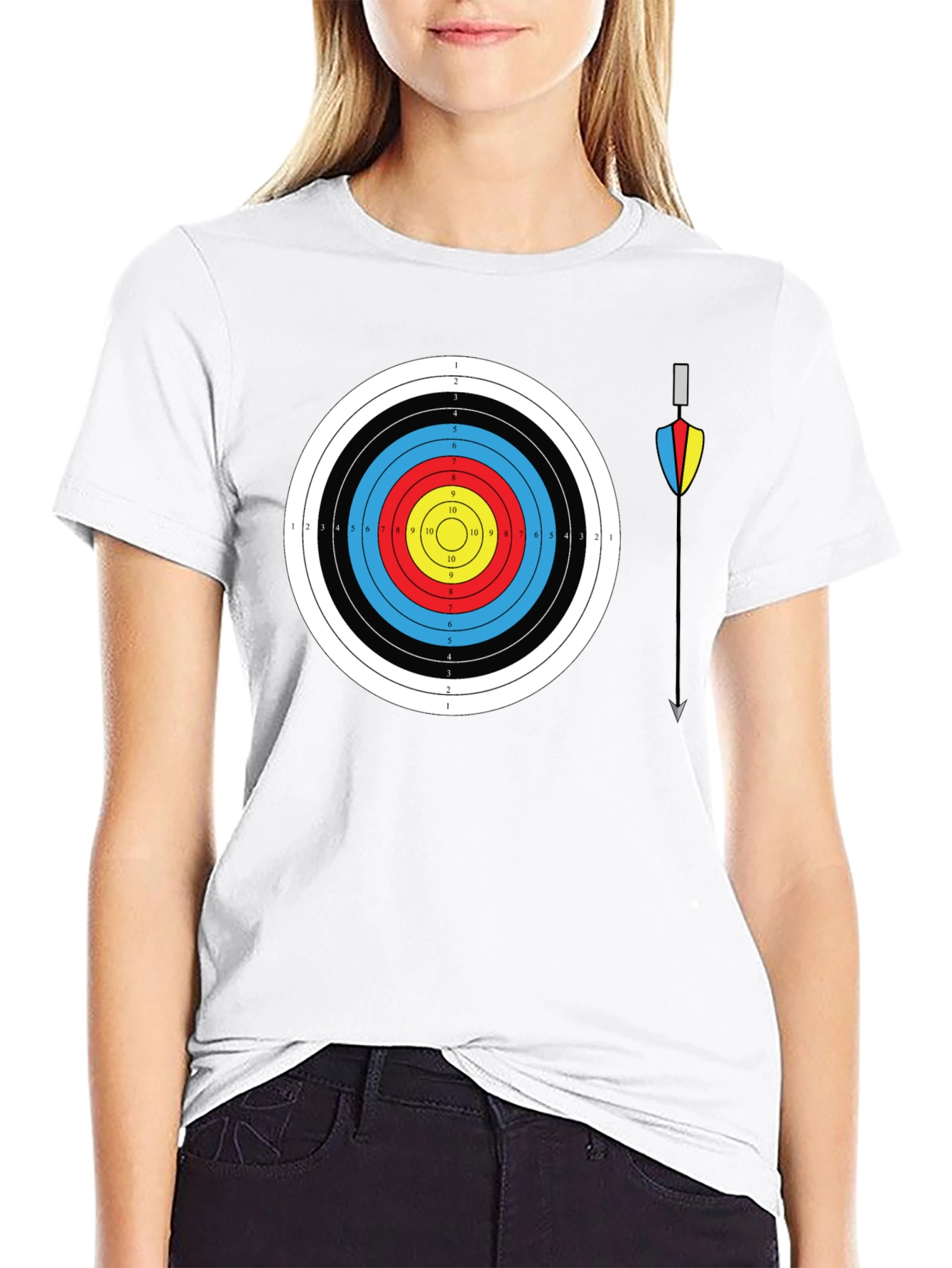 Archery Target Graphic Tee - Bullseye Design