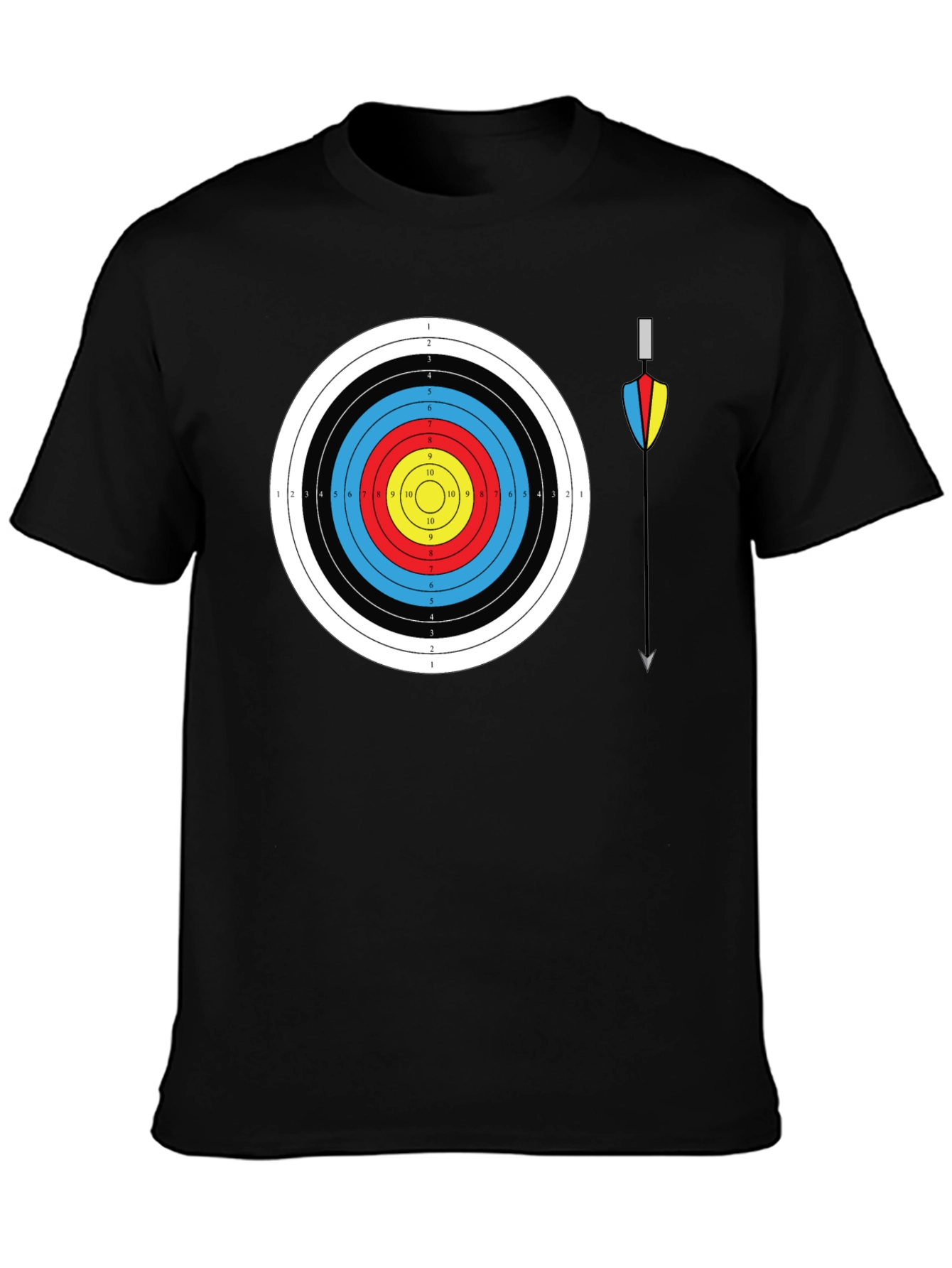 Archery Target Graphic Tee - Bullseye Design