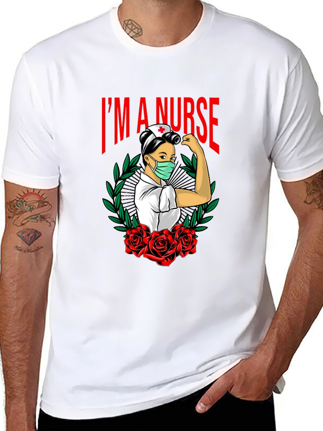 Im A Nurse Black Graphic T-Shirt
