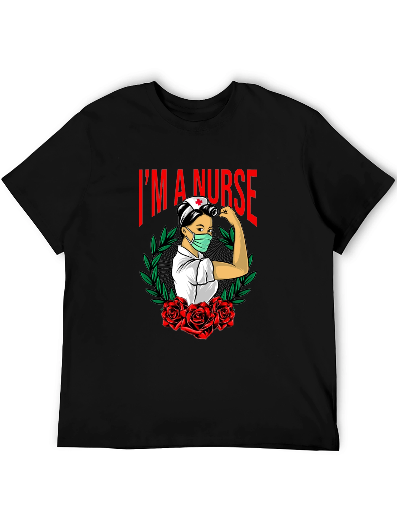 Im A Nurse Black Graphic T-Shirt