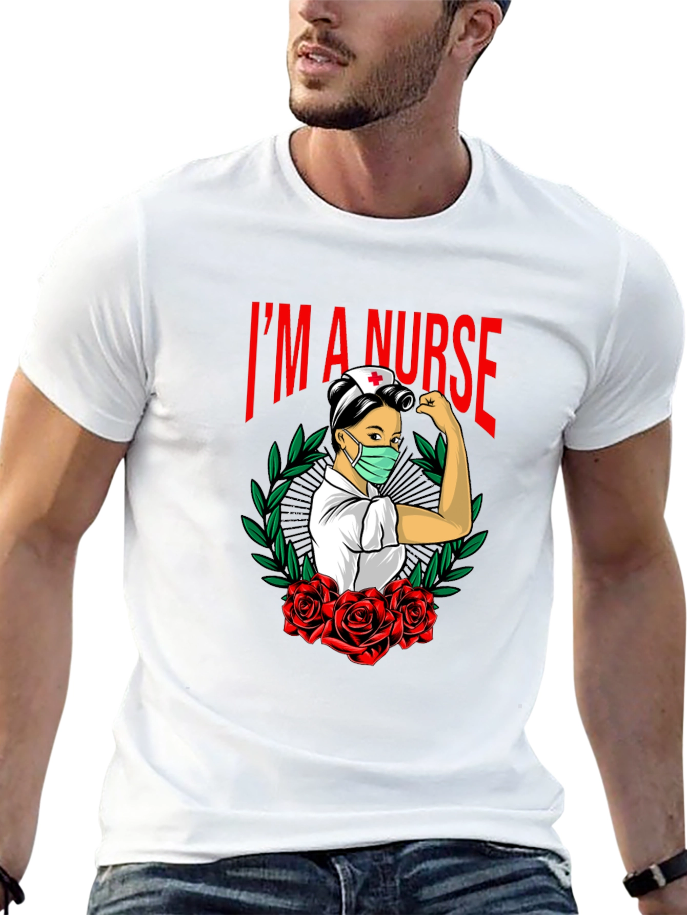 Im A Nurse Black Graphic T-Shirt