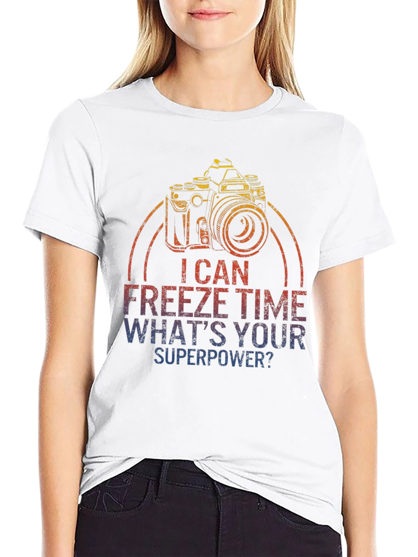 I Can Freeze Time Camera Graphic T-Shirt