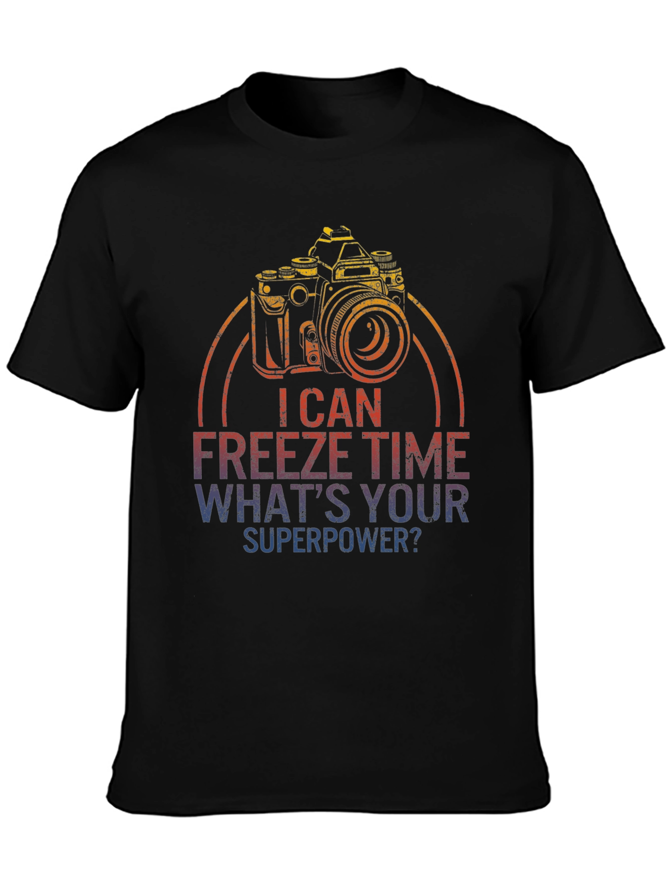 I Can Freeze Time Camera Graphic T-Shirt