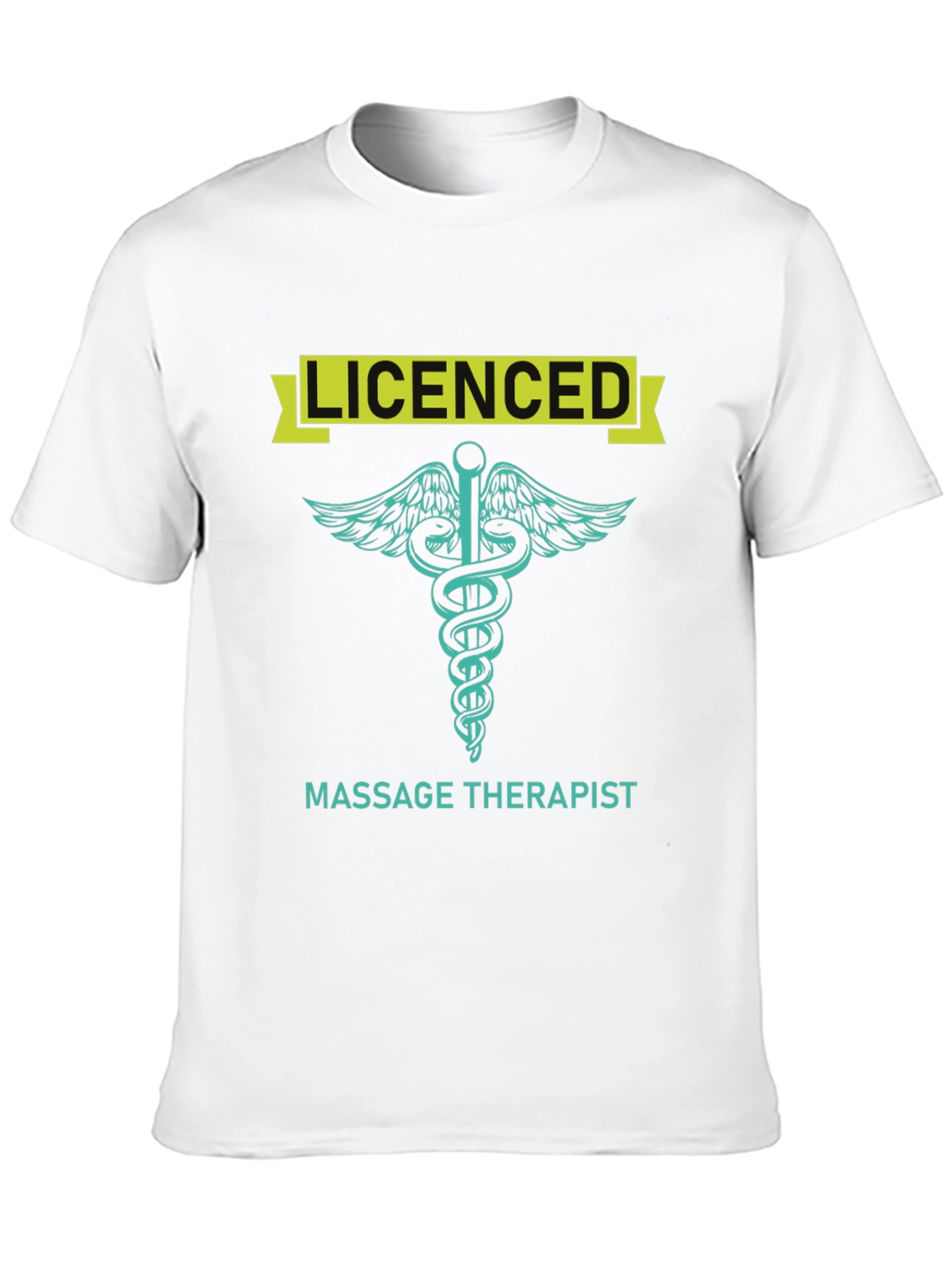 Licensed Massage Therapist T-Shirt - Medical Caduceus Design