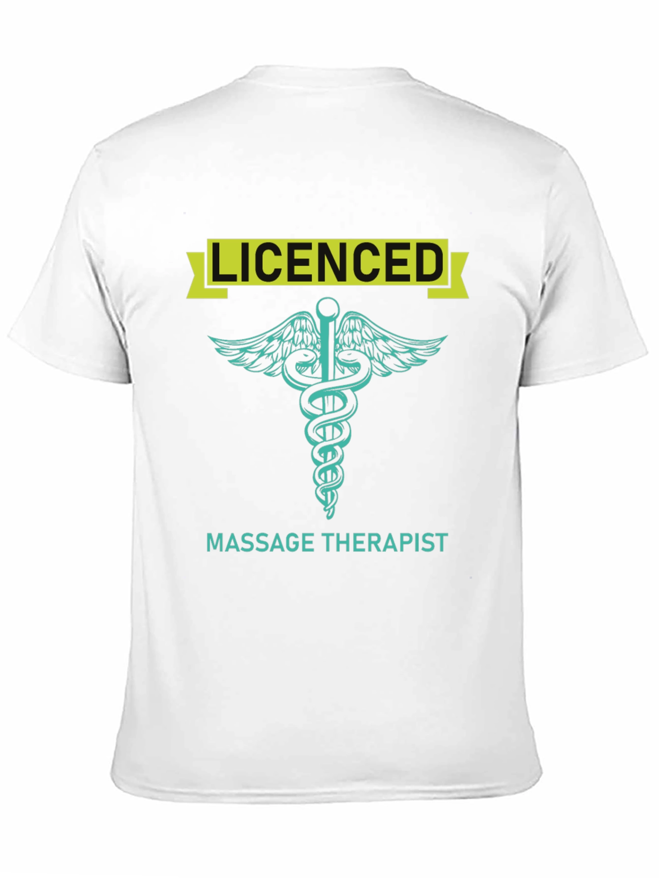 Licensed Massage Therapist T-Shirt - Medical Caduceus Design
