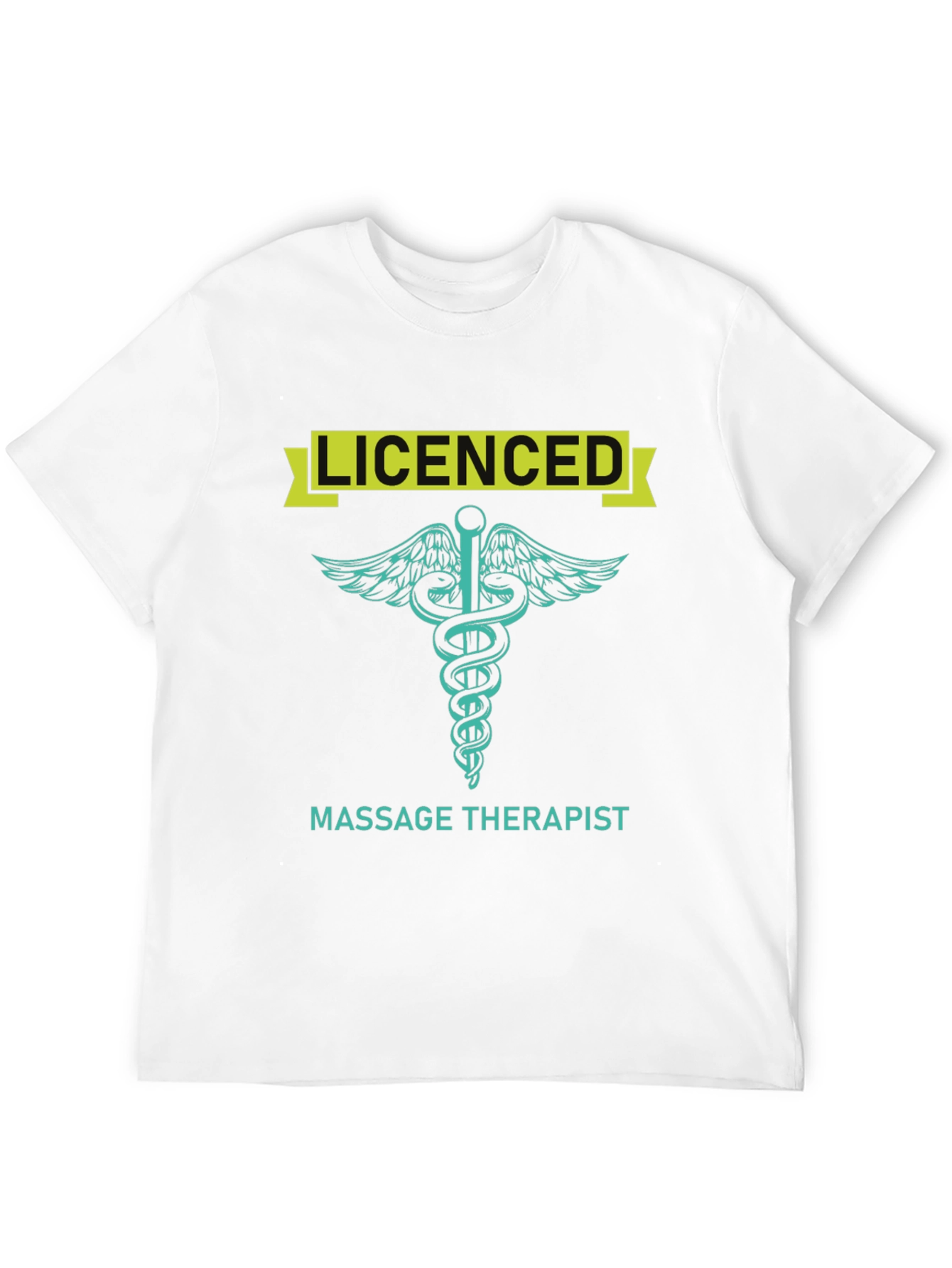 Licensed Massage Therapist T-Shirt - Medical Caduceus Design