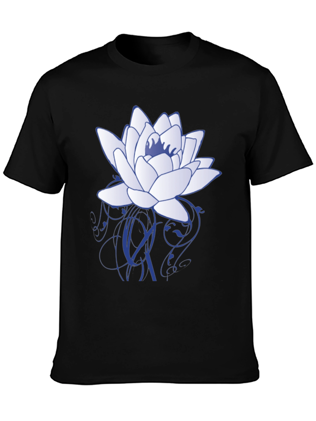 Lotus Flower Graphic T-Shirt - Stylish Casual Wear