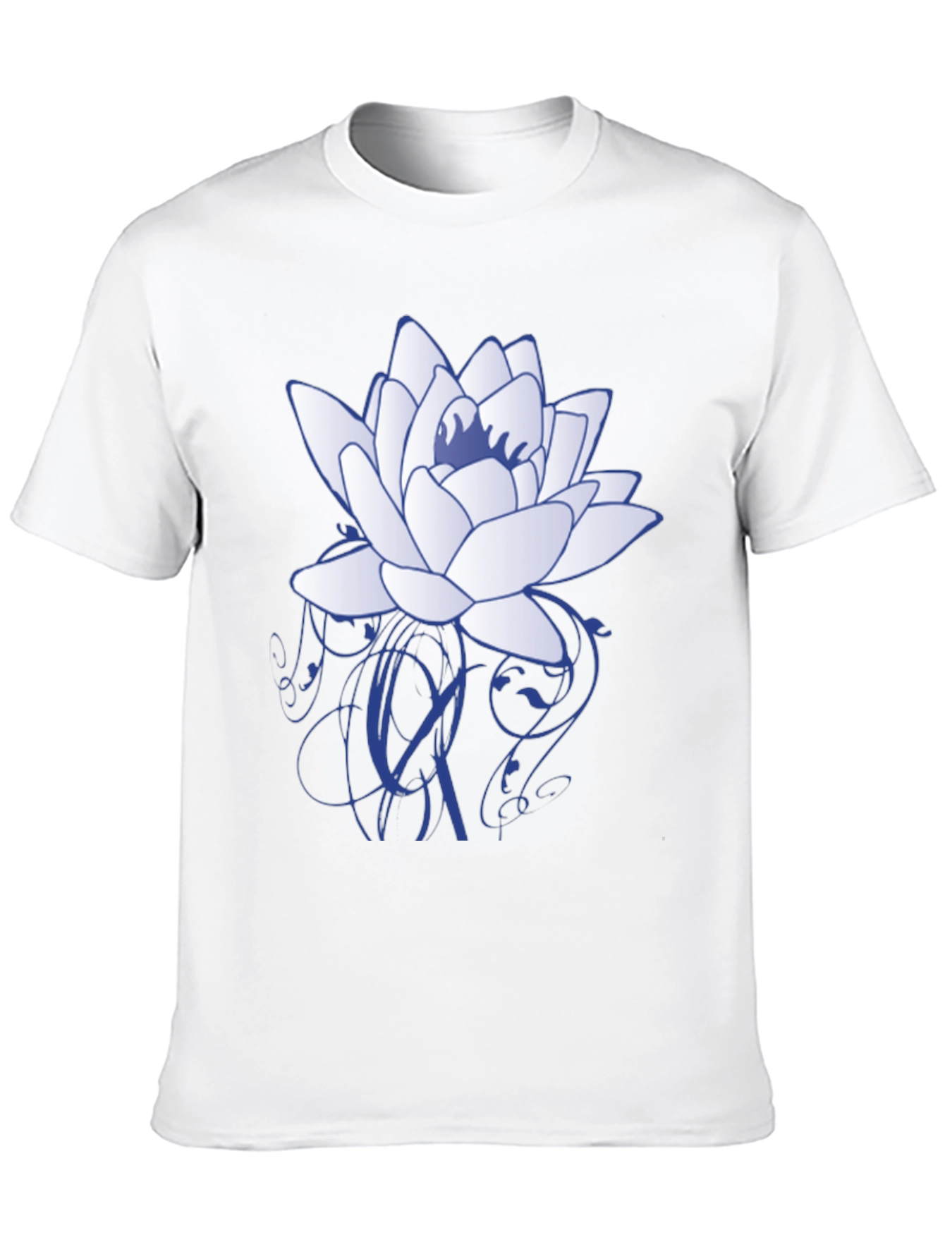 Lotus Flower Graphic T-Shirt - Stylish Casual Wear