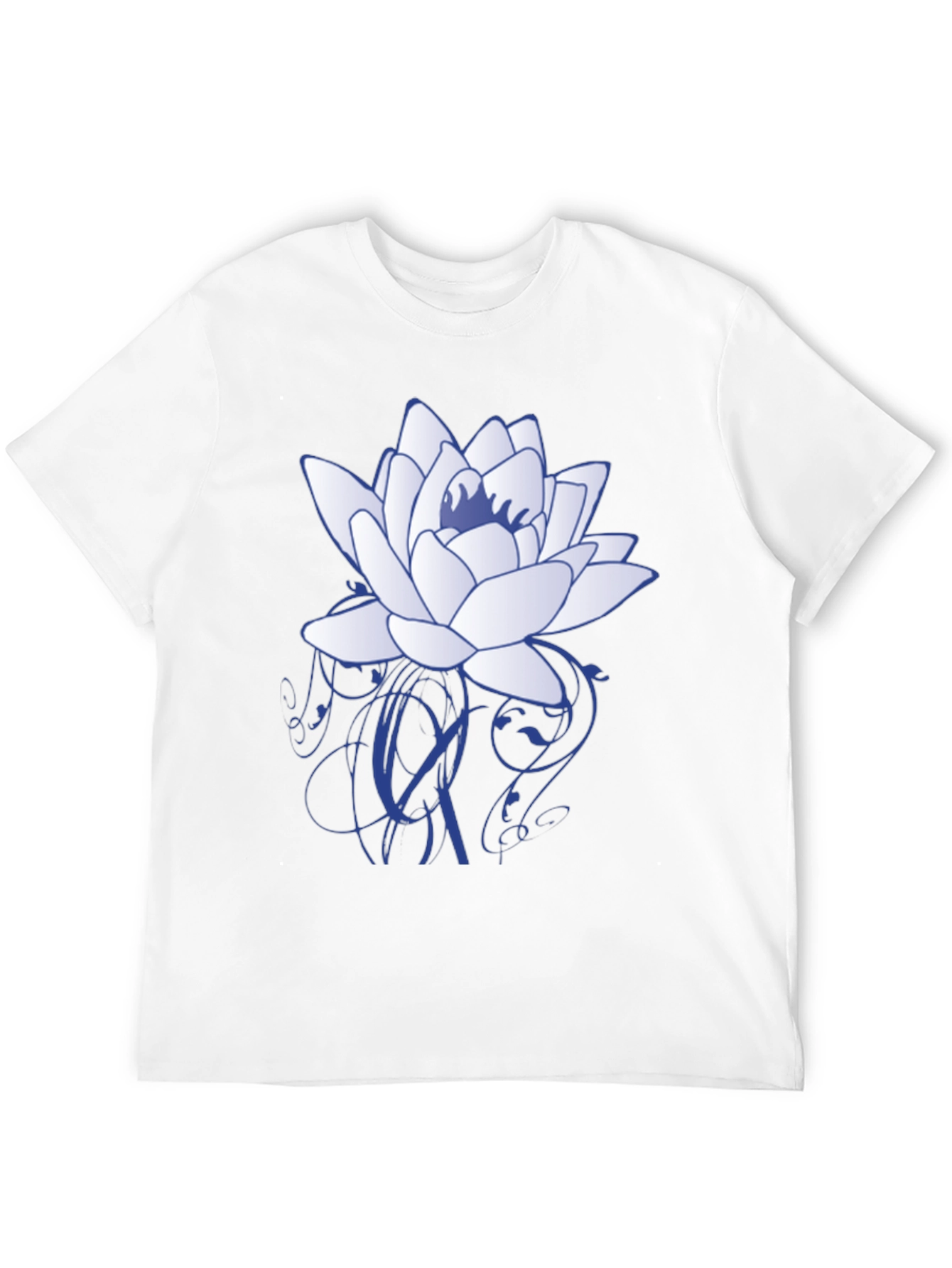 Lotus Flower Graphic T-Shirt - Stylish Casual Wear