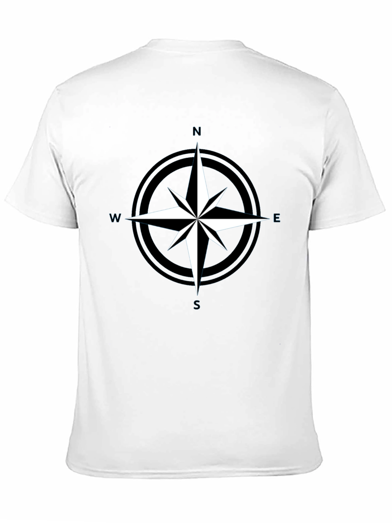 Compass Rose Graphic Tee - Black Adventure Shirt