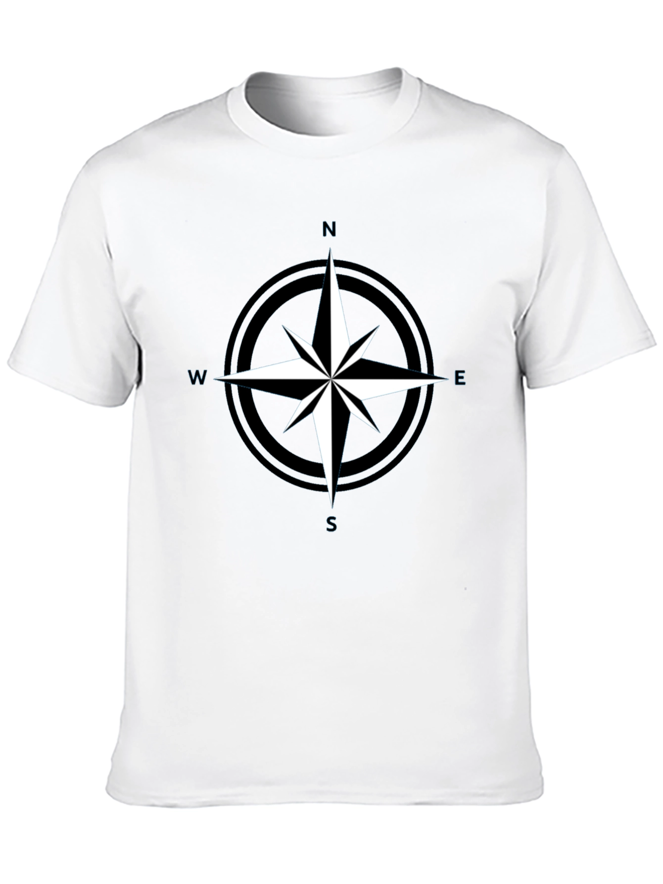 Compass Rose Graphic Tee - Black Adventure Shirt