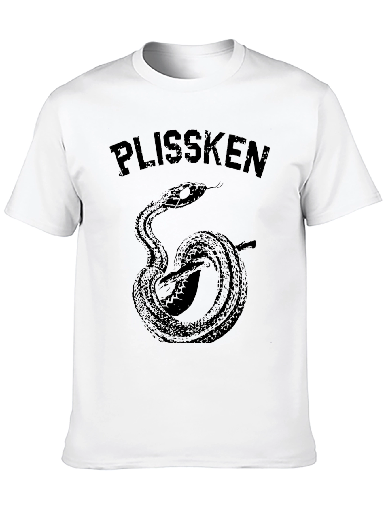 Plissken Snake Graphic T-Shirt - Black