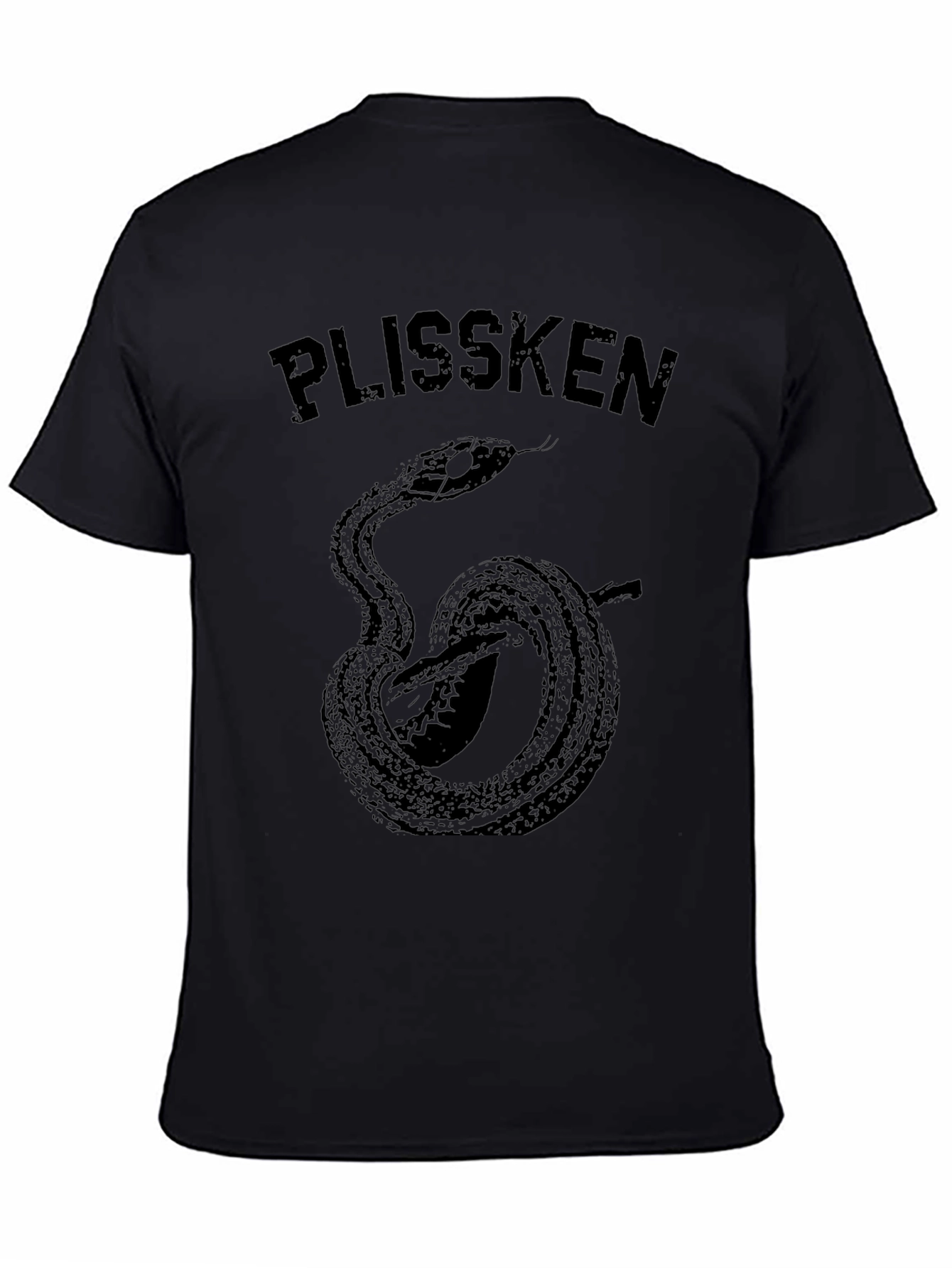 Plissken Snake Graphic T-Shirt - Black