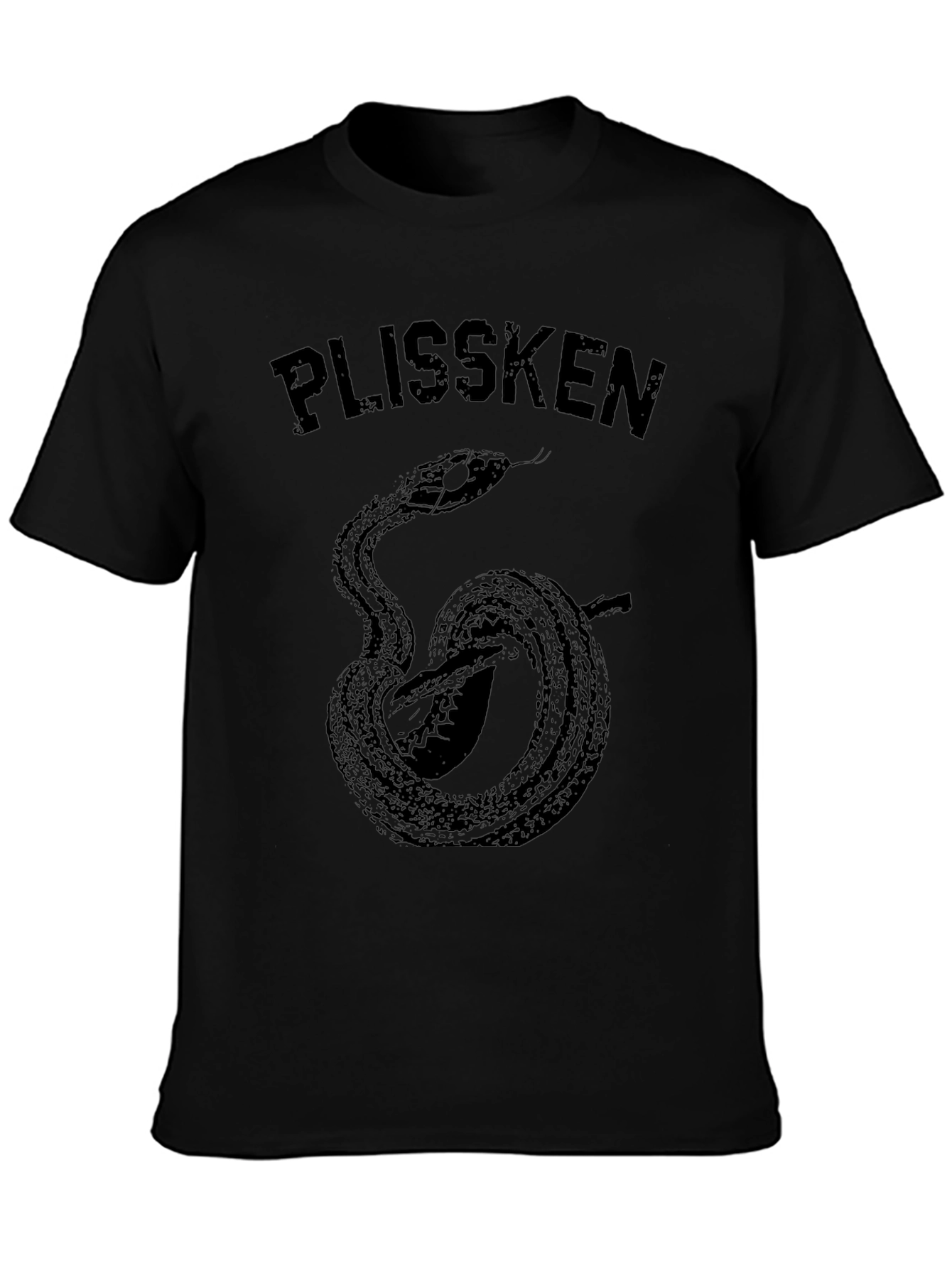 Plissken Snake Graphic T-Shirt - Black