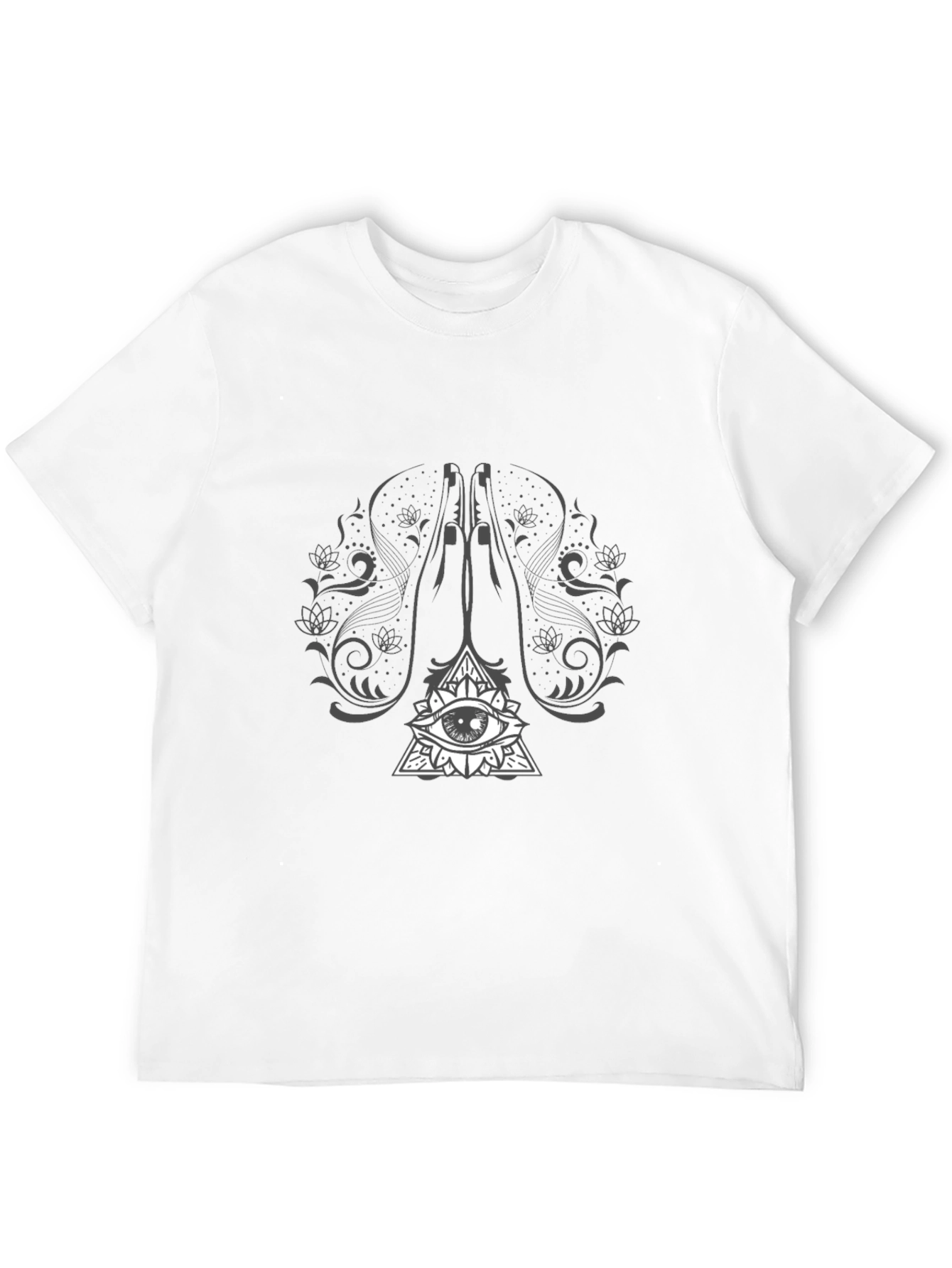 Mystic Eye Graphic Tee - Black Cotton T-Shirt