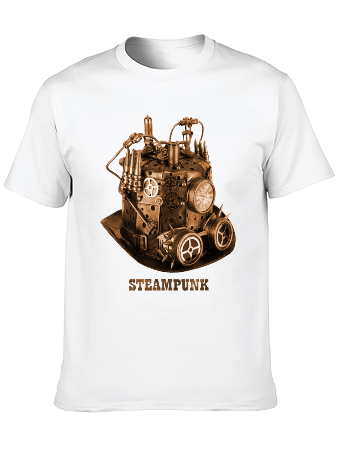 Steampunk Hat Graphic T-Shirt - Unique Design