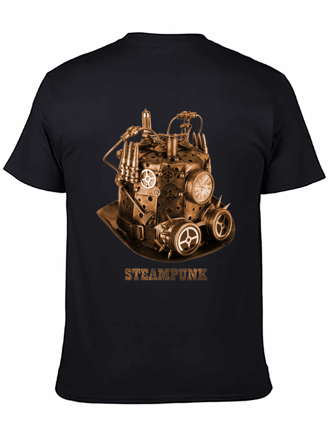Steampunk Hat Graphic T-Shirt - Unique Design