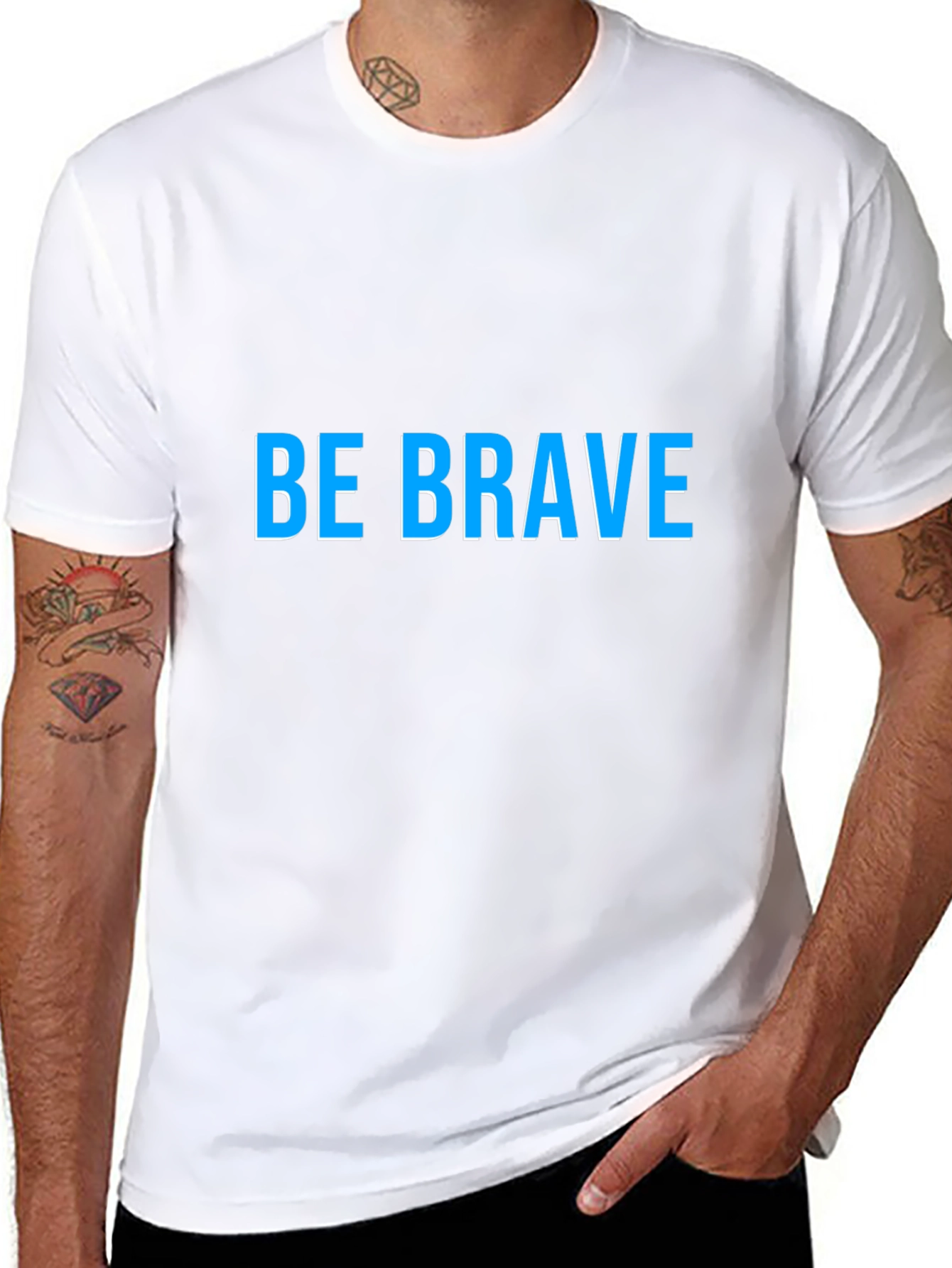 Be Brave T-Shirt - Inspiring Graphic Tee