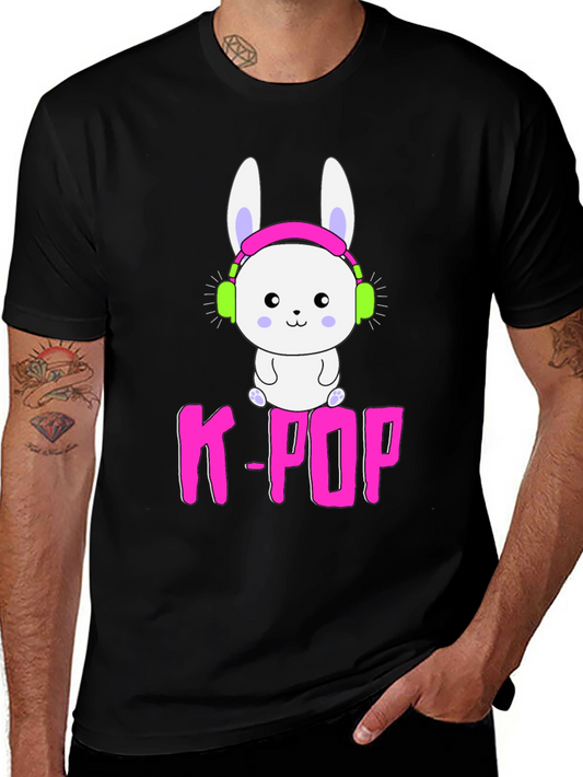 K-Pop Bunny Graphic Tee - Unisex