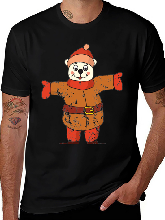 Bear in Winter Outfit Graphic Tee