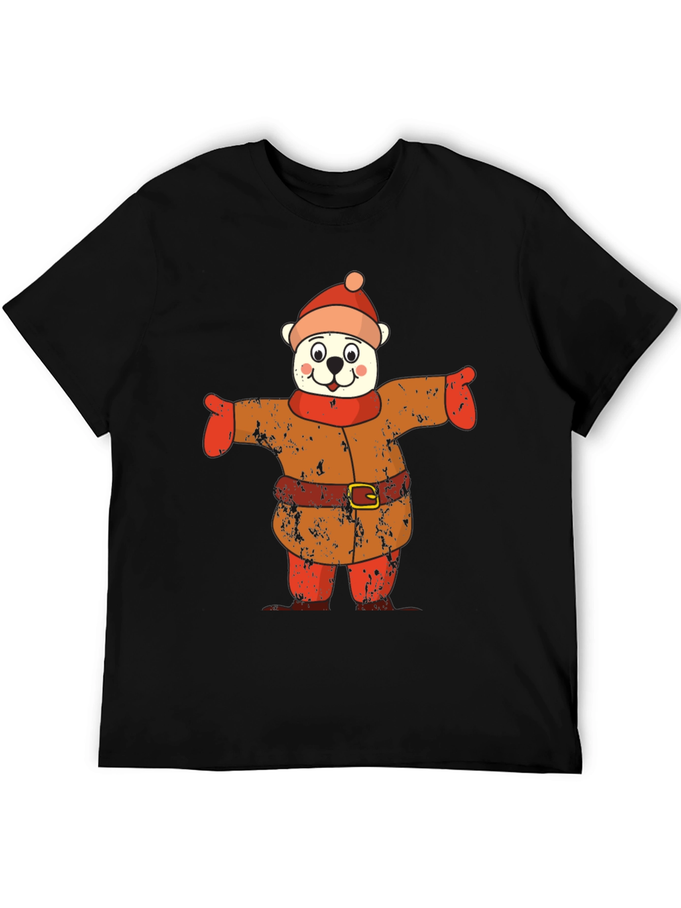 Bear in Winter Outfit Graphic Tee