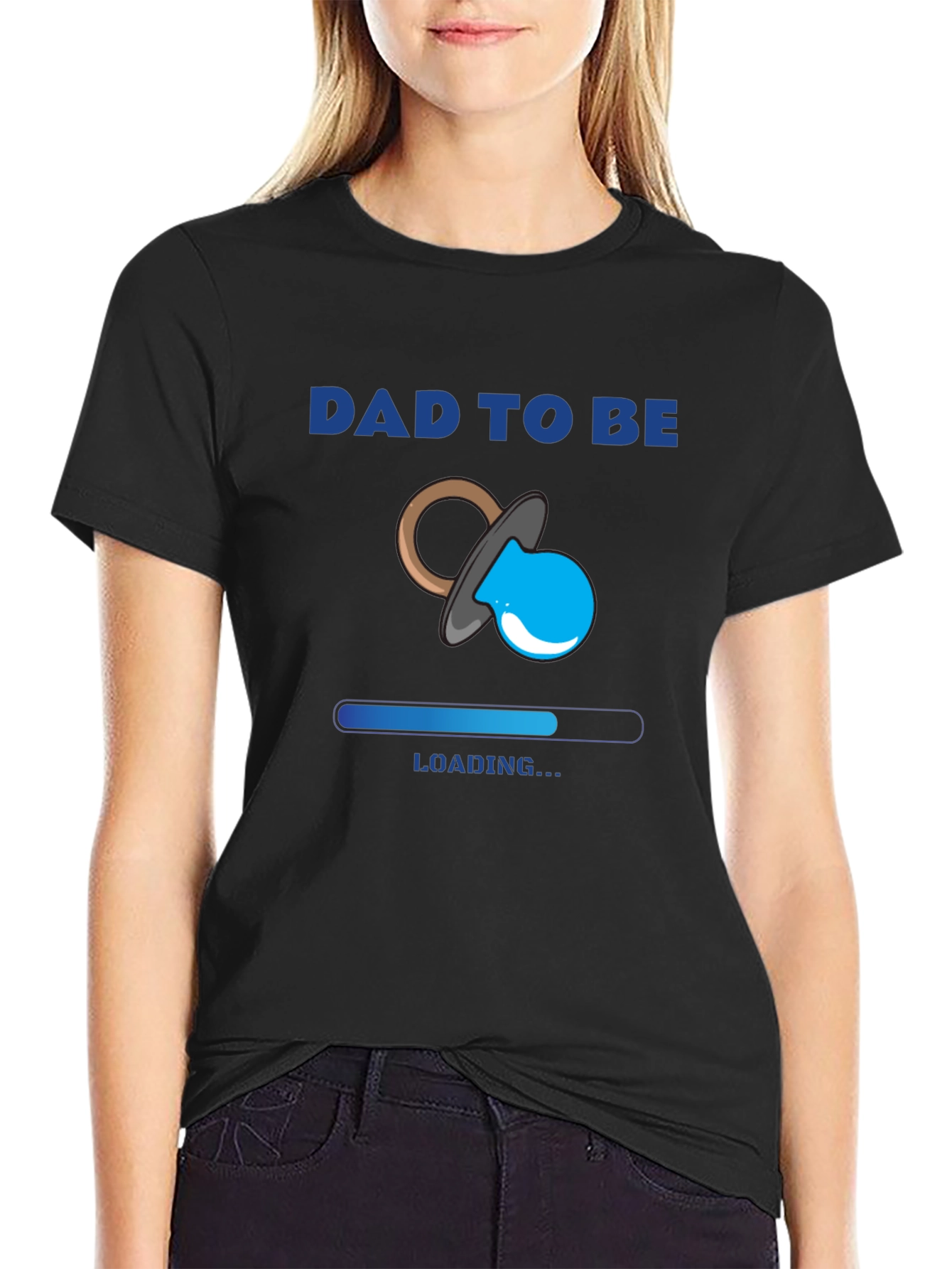 Dad To Be Loading Baby Announcement T-Shirt