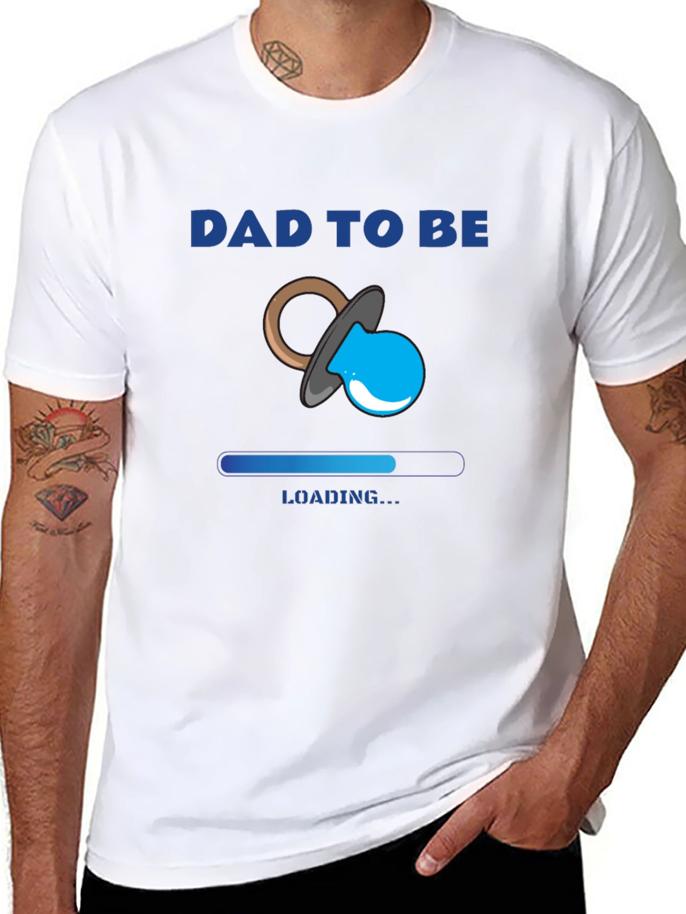 Dad To Be Loading Baby Announcement T-Shirt