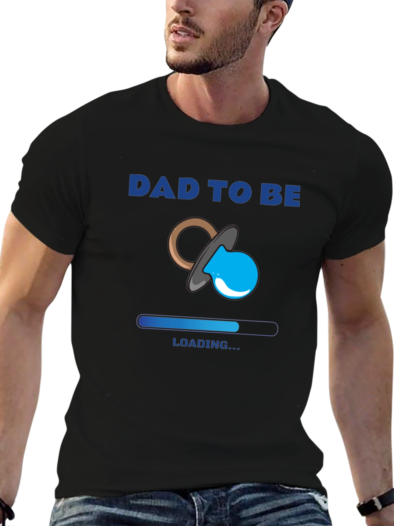 Dad To Be Loading Baby Announcement T-Shirt